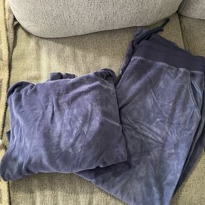 Aerie Navy Velour Sweatsuit